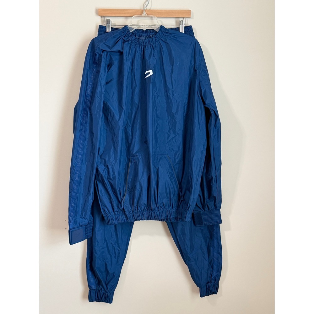 BOXRAW Hagler Sauna Suit Mens XL Blue Two Piece Training Set